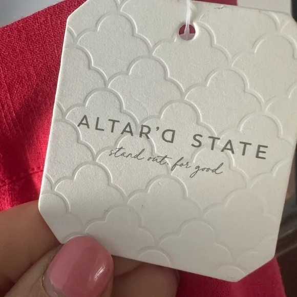 Altar'd State Red Maxi Skirt